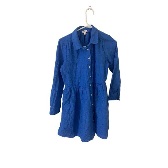 J. Crew Women's Long Sleeve Button Front Collared Dress - 8 - Picture 1 of 14